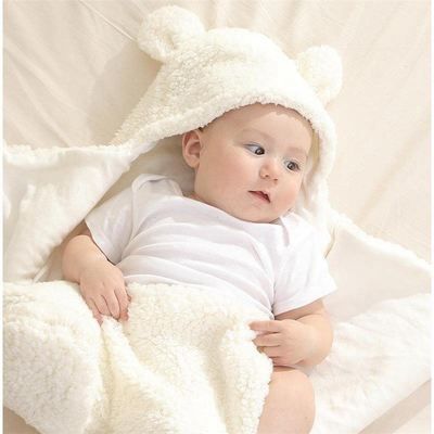 0~12Months, White Baby Swaddle Wrap Blankets for Newborns /& Infants Cute Cotton Receiving White Sleeping Blanket Boy Girl Wrap Swaddle