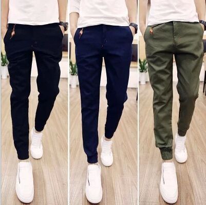 black casual trousers mens