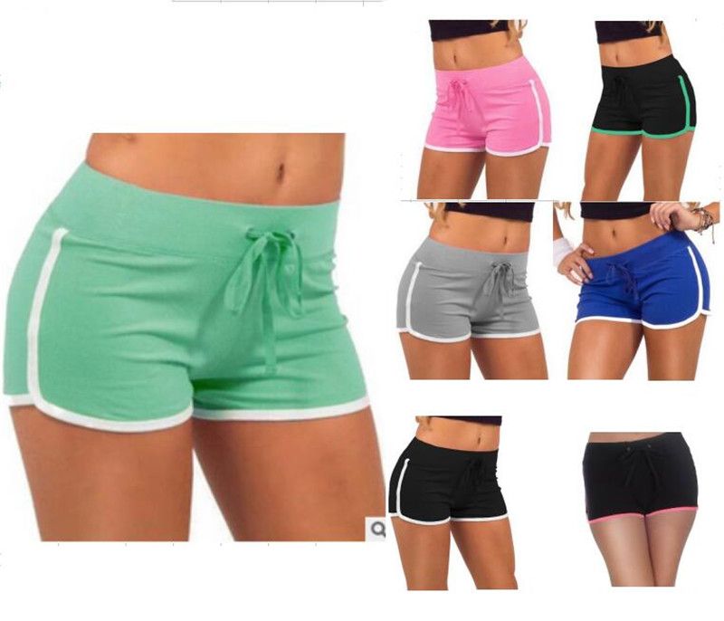 Summer Women Shorts Drawstring Yoga Sports Gym Leisure Homewear Fitness ...