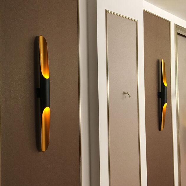 Grosshandel Moderne Wohnzimmer Wandleuchten Schwarz Gold Aluminium Rundrohr Sconces Luxus Design Hochwertige Kuche Restaurant Wandleuchte Von Jess234 66 97 Auf De Dhgate Com Dhgate