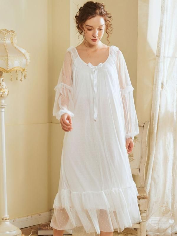 cotton lace nightdress