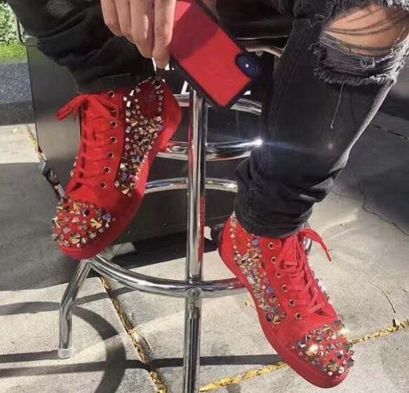 outfits with red bottoms