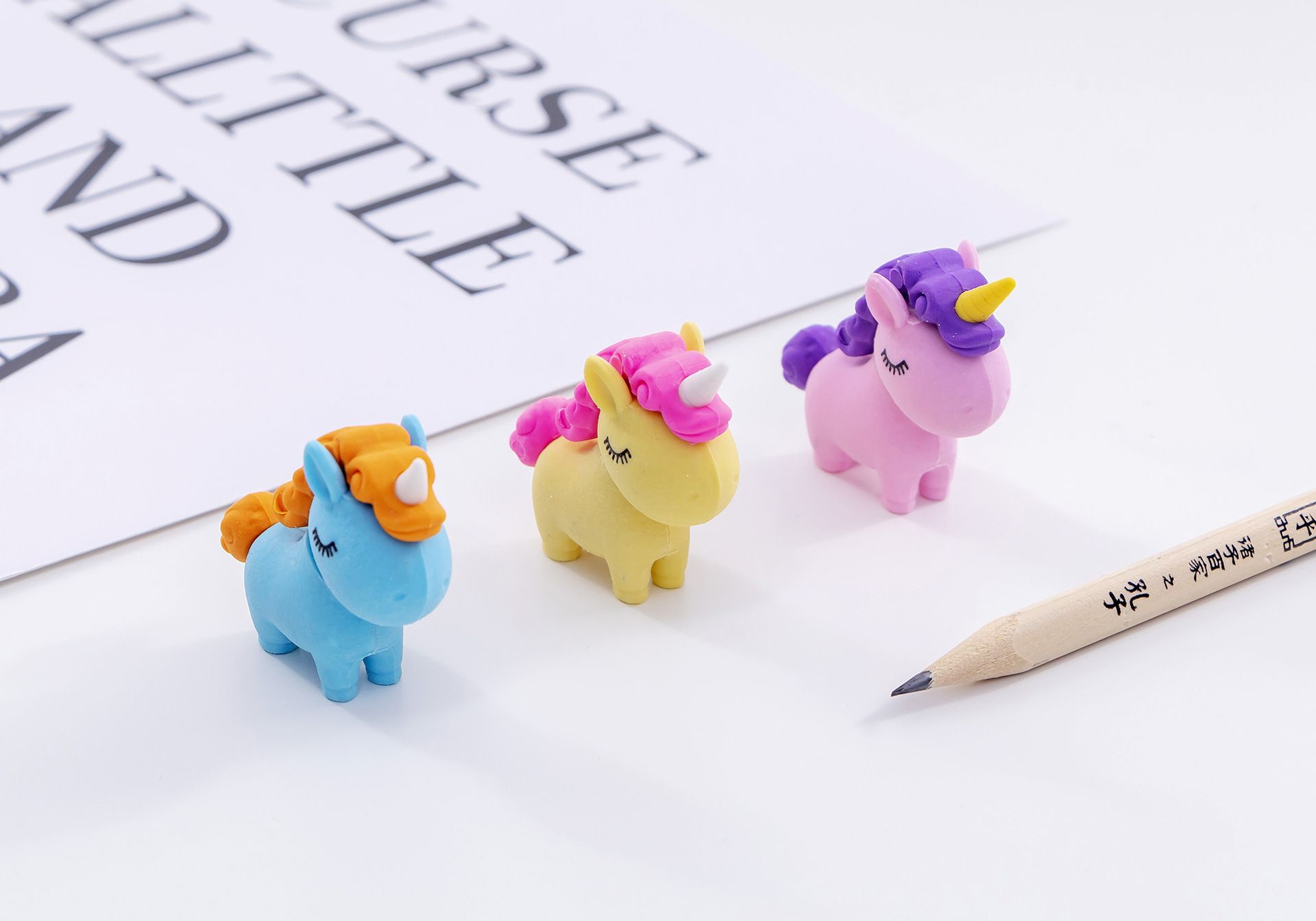 Kawaii Unicorn Rubber Eraser Cute Pencil Eraser Cartoon Mini Eraser For Kids Gifts School Office Stationery Correction Supplies J200267 Kawaii Unicorn Rubber Eraser Cute Pencil Eraser Cartoon Mini Eraser For Kids Gifts School Office Stationery Correction Supplies J200267