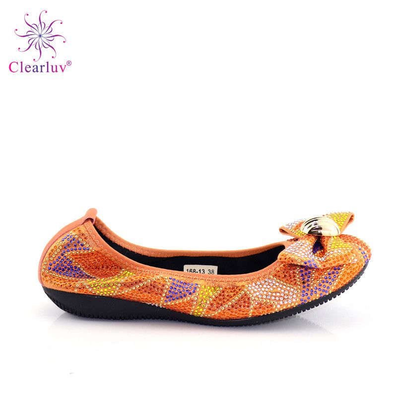 cheap orange flats