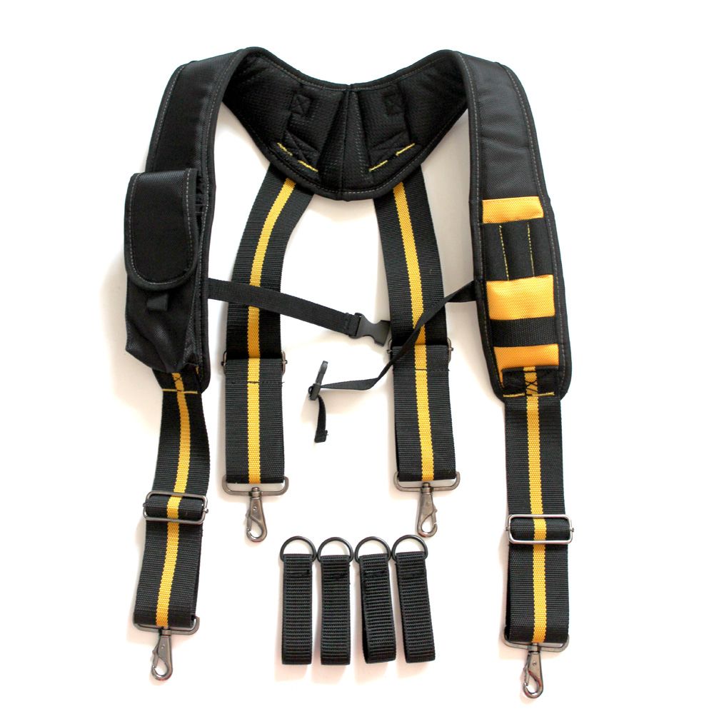 AISENIN X Type Design Padded Heavy Duty Work Tool Belt Braces