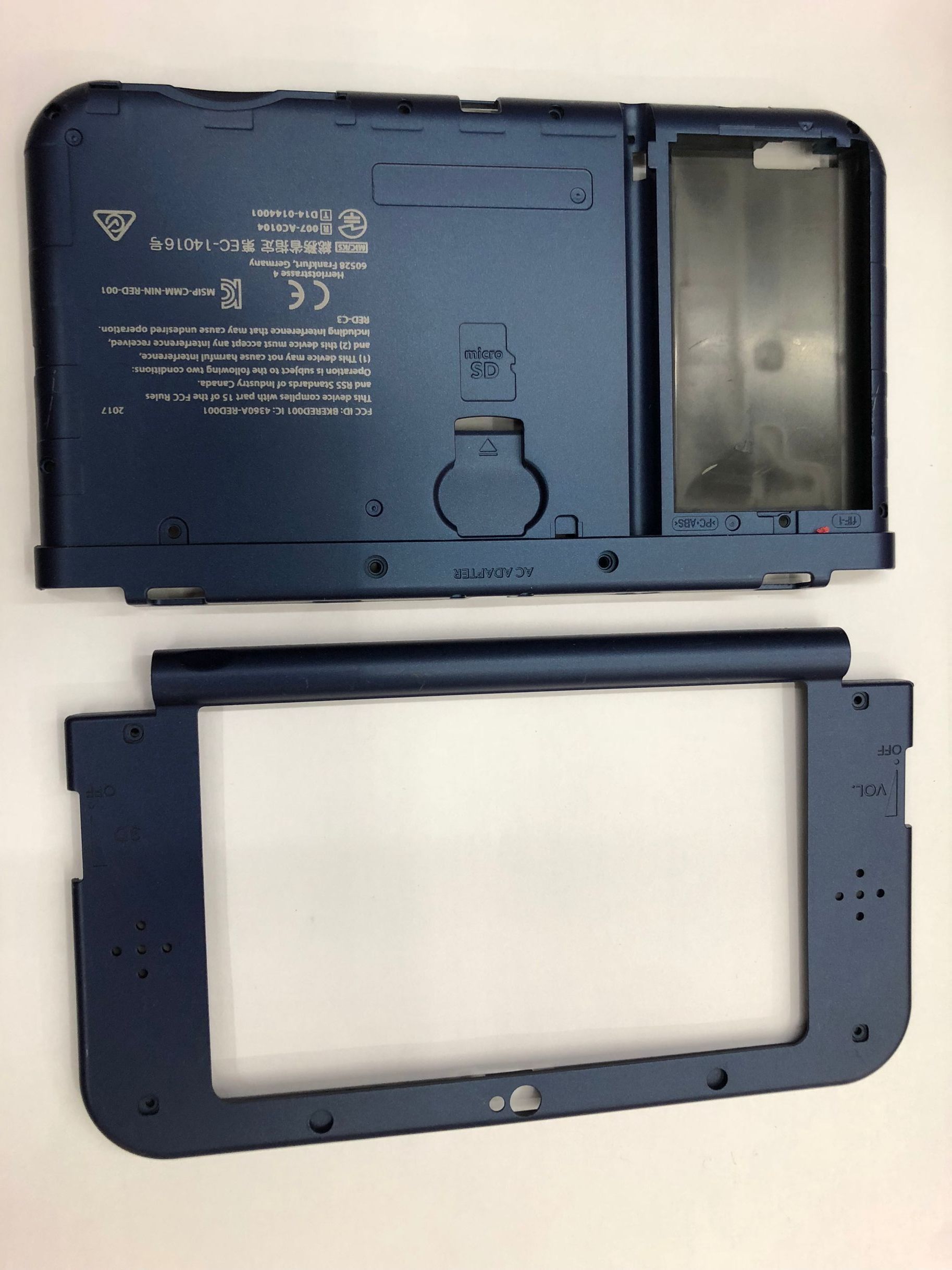 21 Original Faceplate Lcd Screen Middle Housing Shell Hinge Part Bottom Middle Shell Battery Cover Case For New 3ds Xl Ll From Test00a 7 03 Dhgate Com