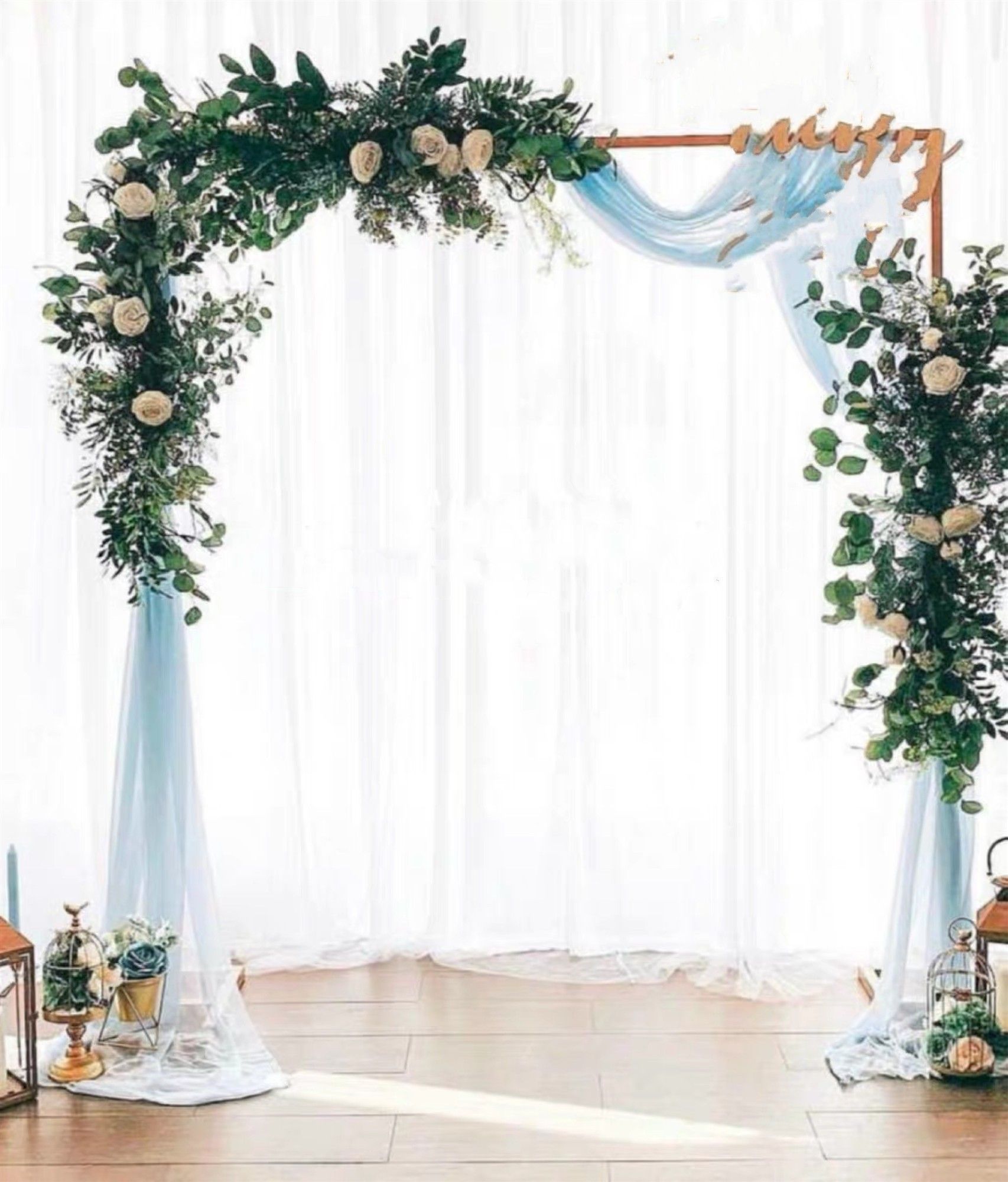 Wedding Props Stage Backgdrop Frame Wrought Iron Decorative Flower