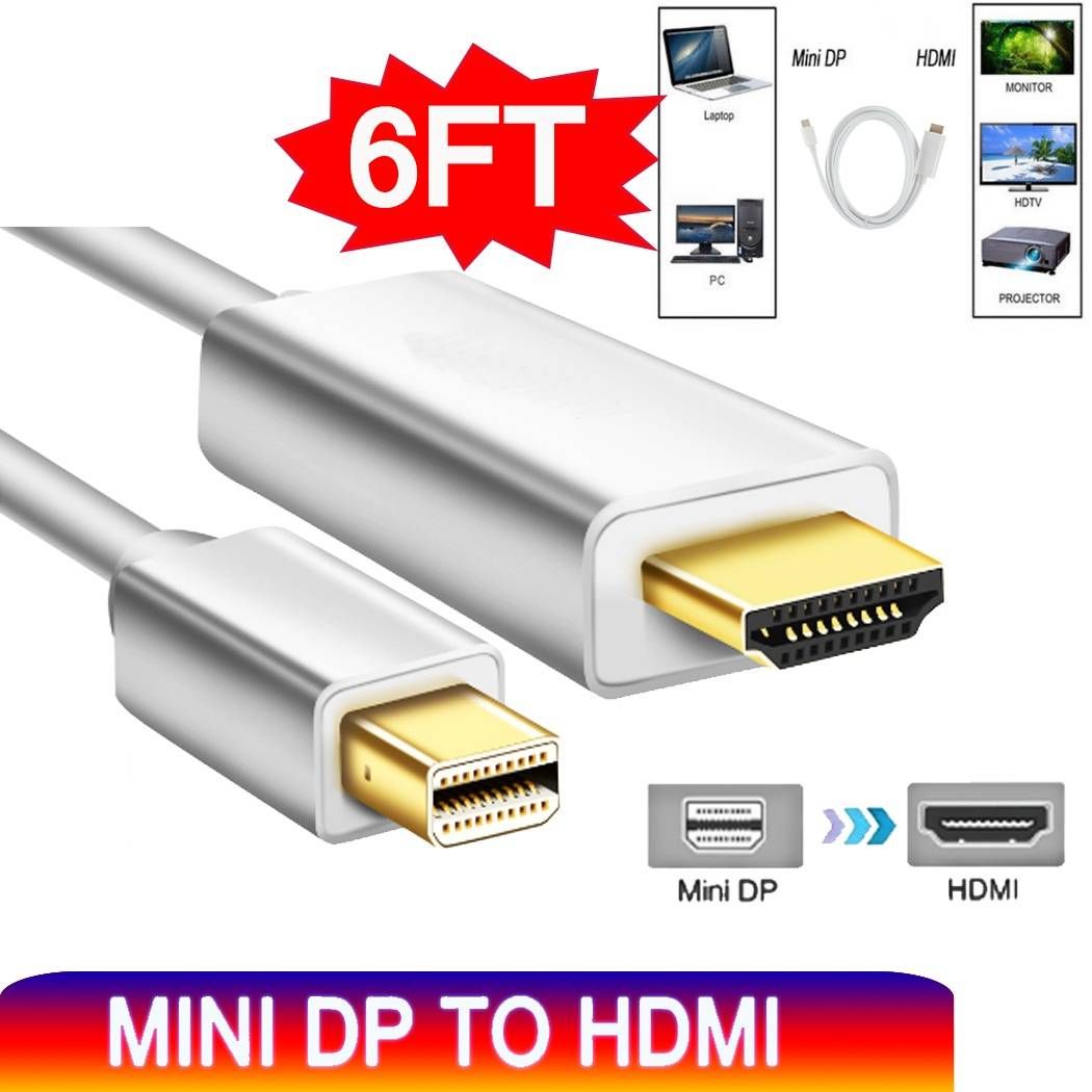 1 8m Mini Displayport To Hdmi Cable Adapter High Speed For Macbook Surface Pro Power Cables For Tv Power Cables Nz From Urlover 10 56 Dhgate Com