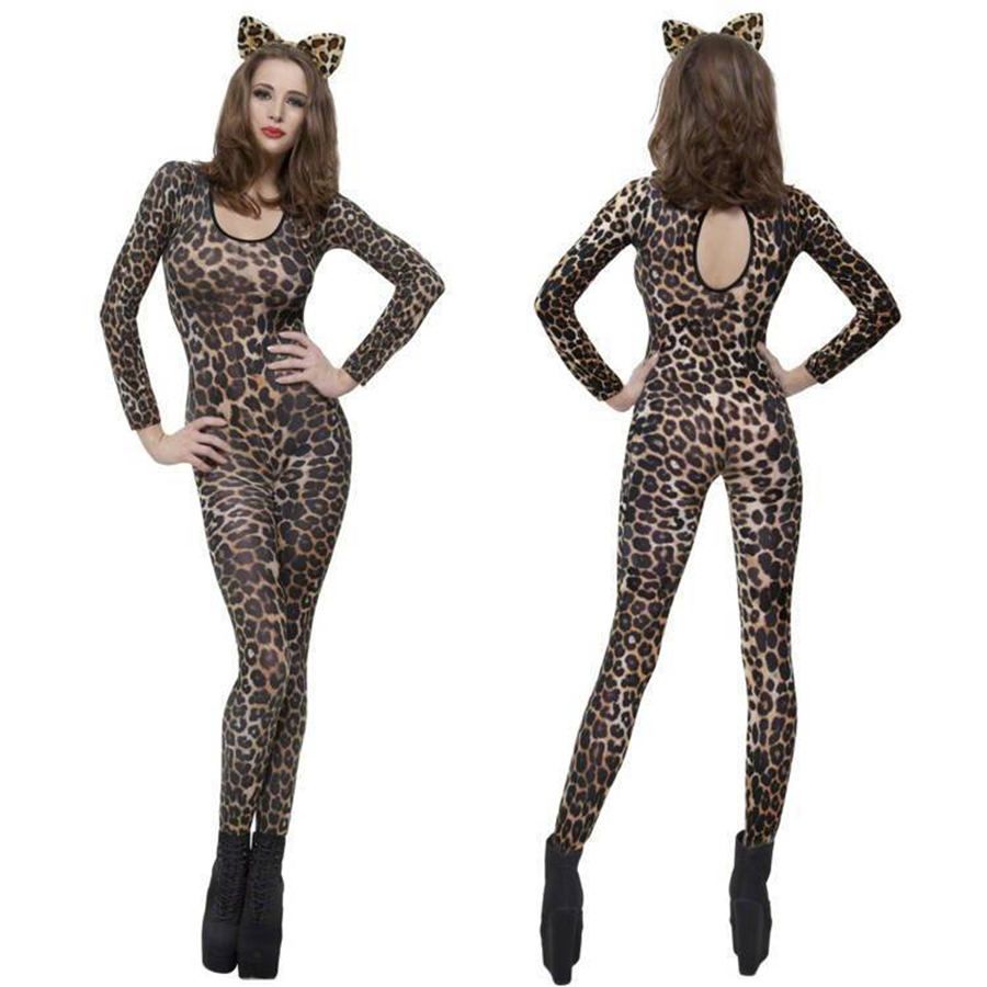 Halloween Christmas Cos Sexy Tiger Leopard Animal Catsuit Onesie Stage  Costume Adult Women Kigurumi Porn Games Outfit Cheap Costume Boys Halloween  ...