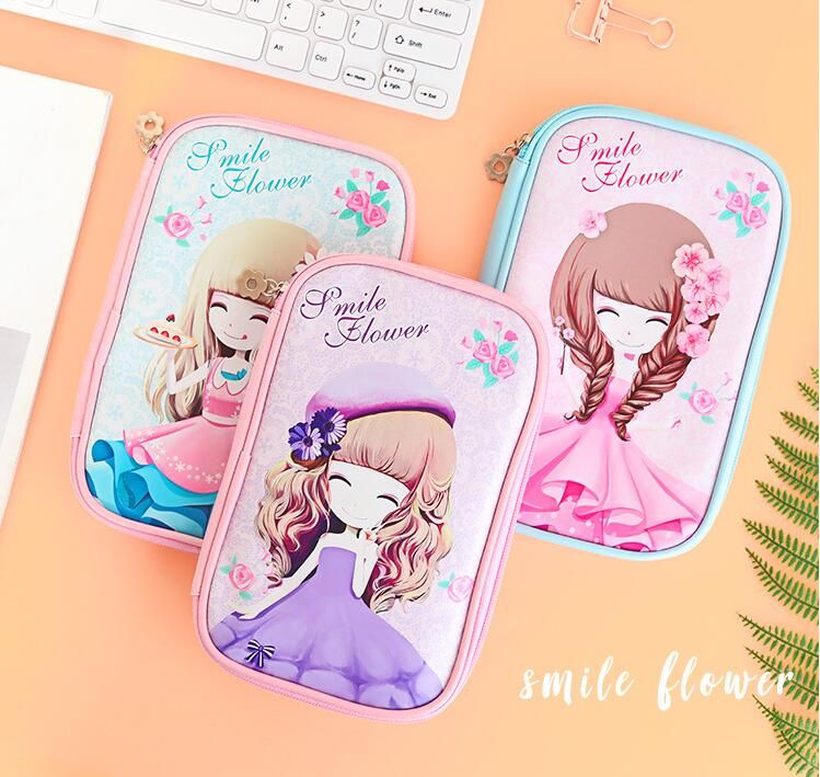 Compre Meninas Kawaii Saco Do Lapis Grande Lapis Capacidade Caso Menina Saco De Artigos De Papelaria Passaporte Criativo De Crape 101 67 Pt Dhgate Com