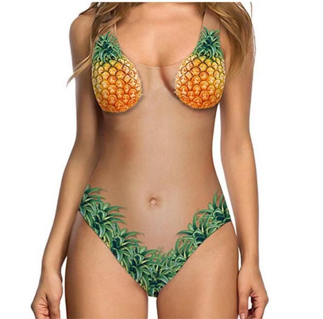 pineapple swimsuit one piece