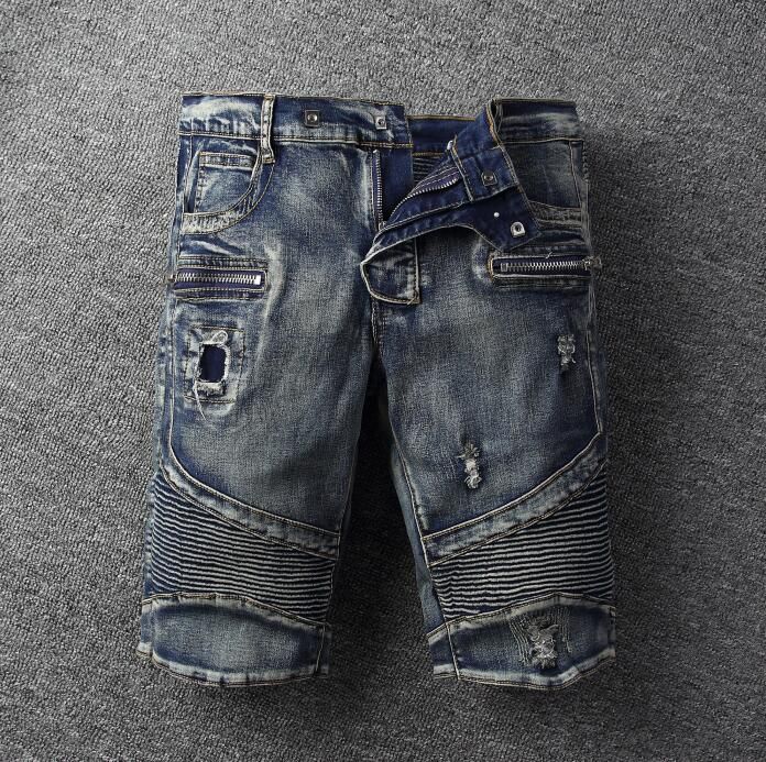 balmain jean shorts