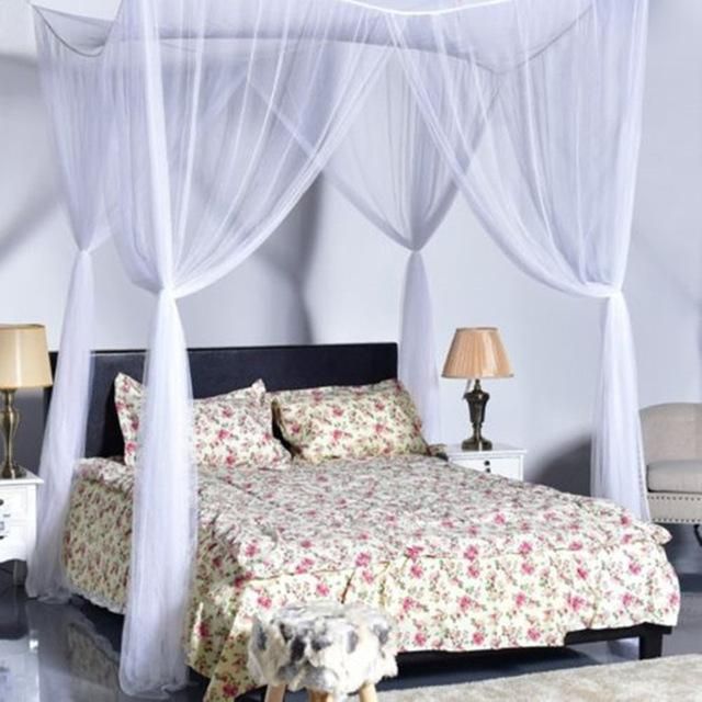 Mosquito Net Blue Breathable Mesh Lace Princess Round Dome Heightened Hanging Insect Protection Anti-mosquito Net Bed Canopy with Finest Holes for Girl Kids Bedroom