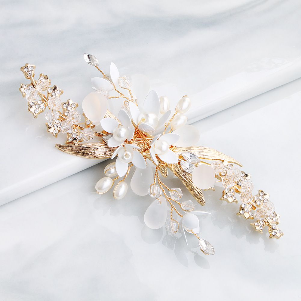 2019 Handmade Beaded Pearls Gorgeous Bridal Hair Jewelry Hair Pins