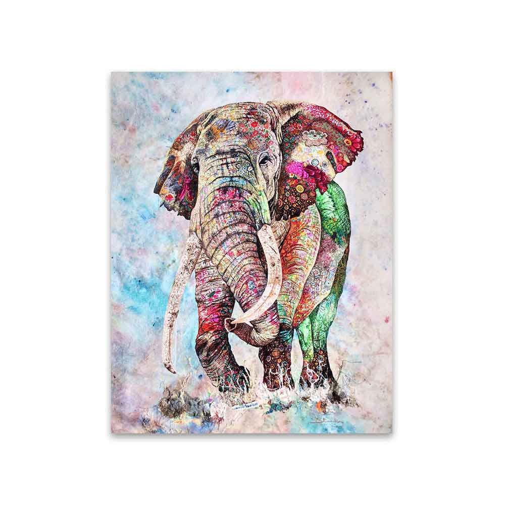 2020 Wall Art Canvas Painting Animal Picture Colorful Elephant - 2020 Wall Art Canvas Painting Animal Picture Colorful Elephant