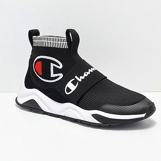 champion sock shoes black