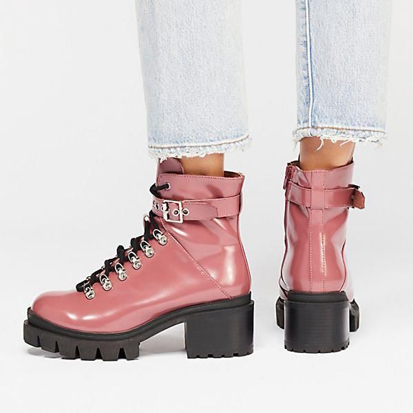 fashion waterproof mid height heel boots