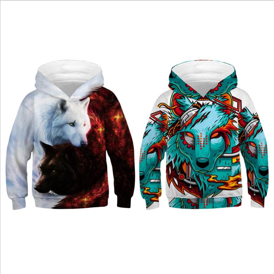 Compra Lobo 3D De Impresión Digital Con Capucha Suéter De Niños Ropa Niños  Deportes Béisbol Uniforme De Gran Tamaño De La Blusa Superior 5 14T Barato  | Entrega Rápida Y Calidad | Es.Dhgate