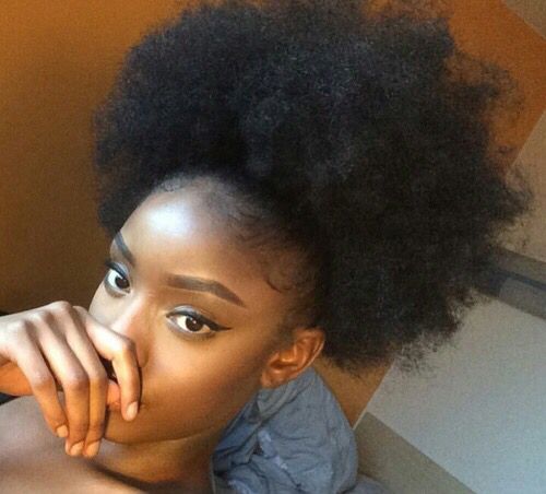 Afro Kinky Natural Ponytail Puff Kids Drawstring Ponytail Kinky