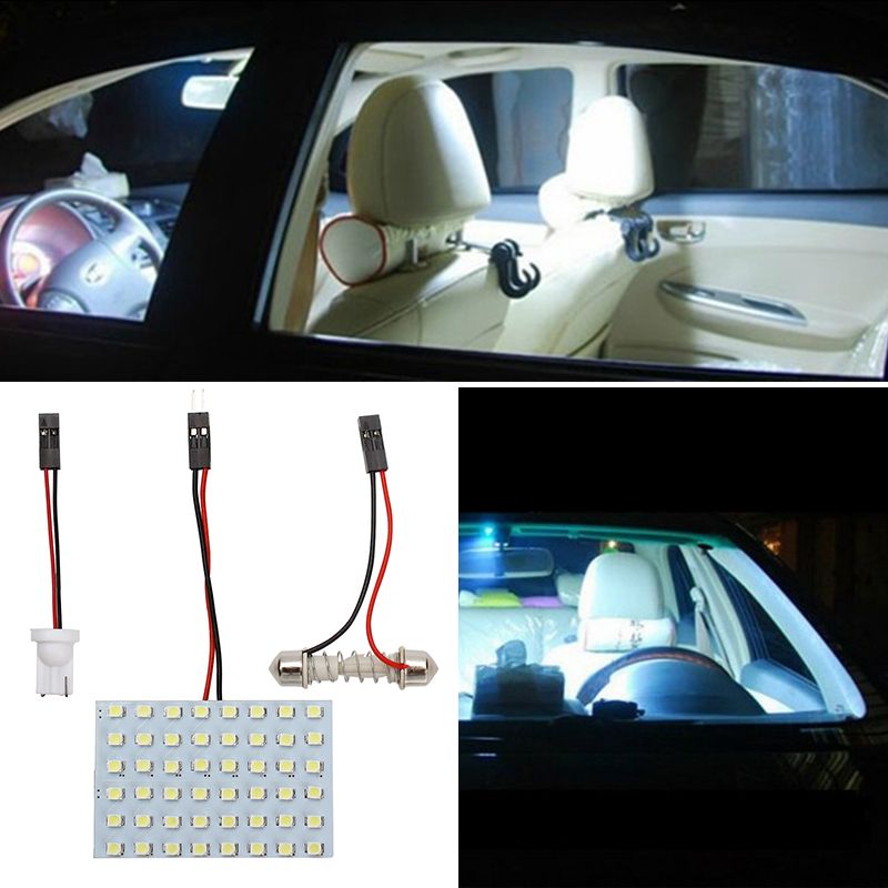 5w Dc 12v Car Led Reading Lamp Car Dome Panel Light Indoor Lights Led Car Dome Reading Lamp Led 48smd 1210 White Automotive Lights Led Automotive Replacement Bulbs From Autopartsvendor 2 02 Dhgate Com