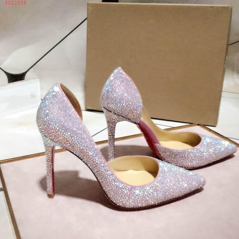 pink crystal shoes