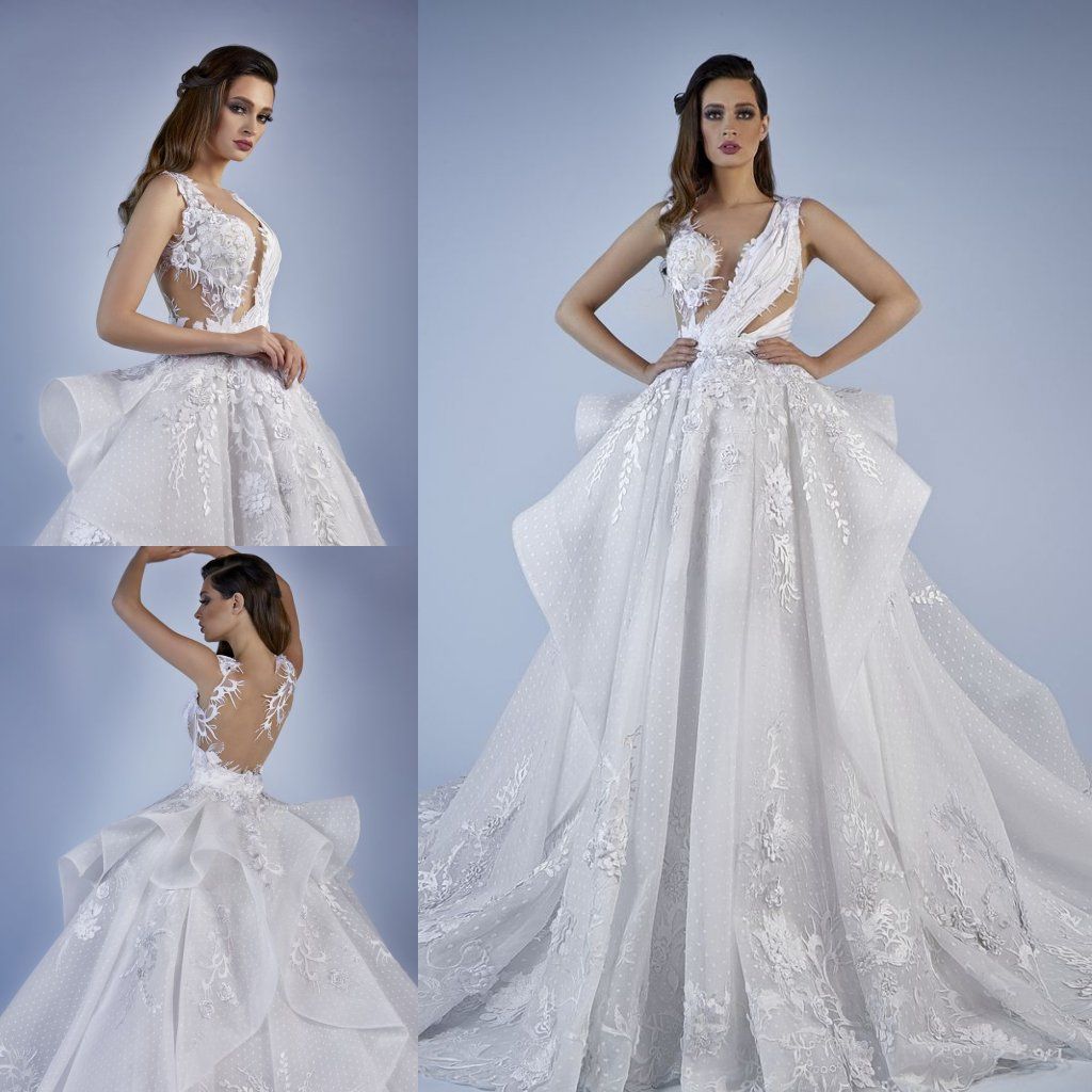 Discount Tony Chaaya 2020 Wedding Dresses Bridal Gowns
