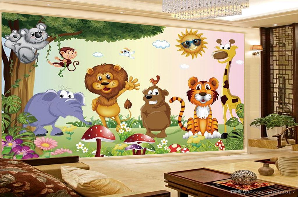 Low Price For Wallpaper Harmony Animal Family 3d Wallpaper 3D Wall Paper Home Decor Custom Low Price For Wallpaper Harmony Animal Family 3d Wallpaper 3D Wall Paper Home Decor Custom