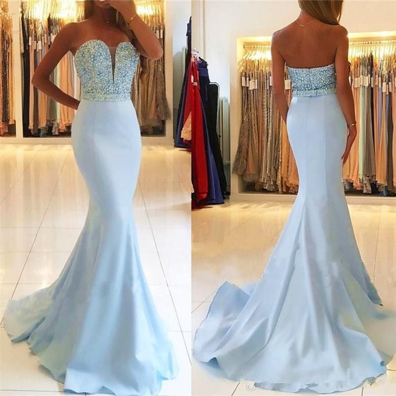 pale blue long dress