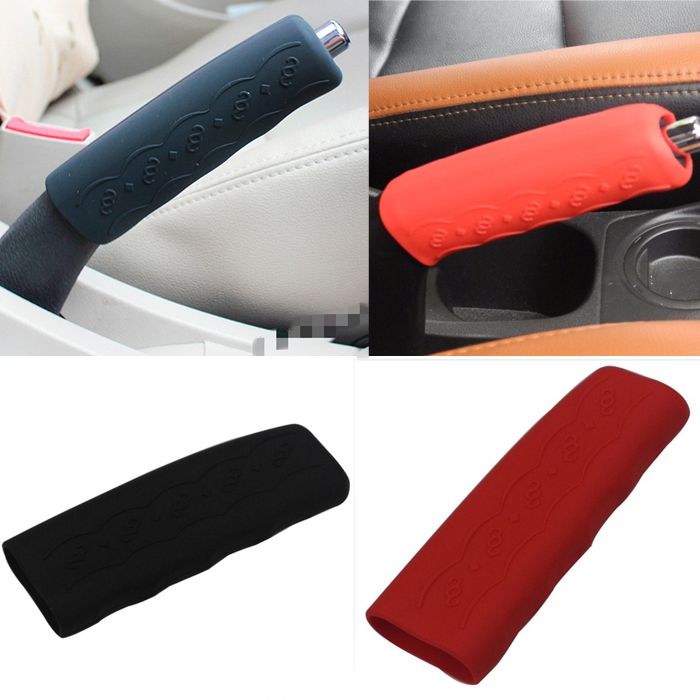 Anti-slip Car Handbrake Sleeve Silicone Parking Hand Brake Grip Cover Universal