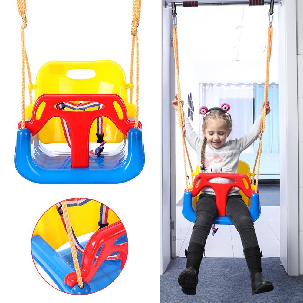 Compre Oscilacion Regulable Asiento Seguro Del Cubo Del Bebe Con El Swing Del Cinturon De Seguridad De Los Ninos Al Aire Libre Patio De Juegos Para Ninos Juguete Gran Regalo Para Los