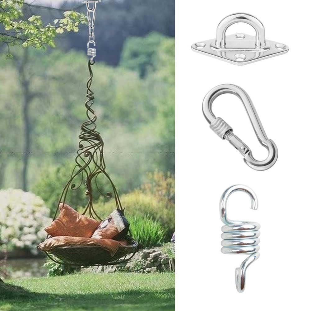 2019 300kg Hammock Chair Ultimate Hanging Accessories Kit Swing Lazy Chair Hammock Spring Swivel Hook And Ceiling Mount From Simmer 36 77