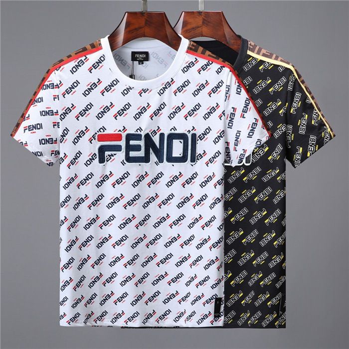 Marca de fábrica italiana camiseta 2019 Nuevo algodón de manga estampado en 3D patrón animal