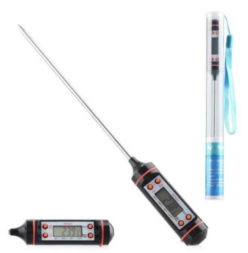 TP101 Digital Food Thermometer Long Probe Electronic Digital Thermometer BBQ  Temperature Measuring Tool Wholesale