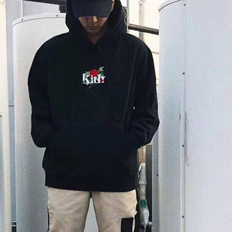 rose black moletom com capuz