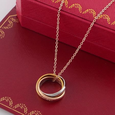 cartier 3 ring necklace
