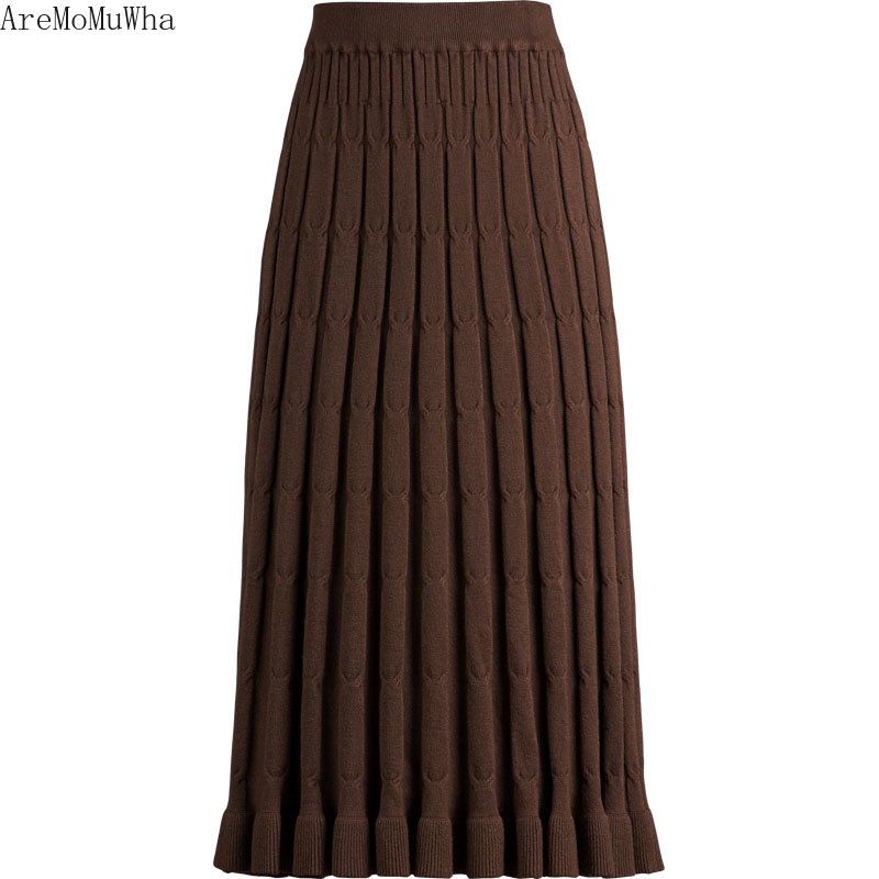 【SATUR】Wool Pleats Skirt Brown MUSINSA | SATUR (W) Wool Pleated Skirt Brown