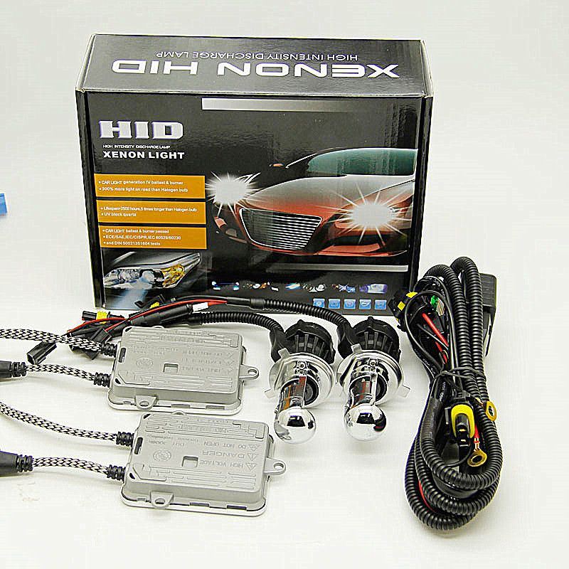 Kit Hid bi-xénon marca Francaise Vega® H4 Hi/Lo 55 W Slim DSP AC lampadine a embase metallico Kit Hid bi-xénon marca Francaise Vega® H4 Hi/Lo 55 W Slim DSP AC lampadine a embase metallico