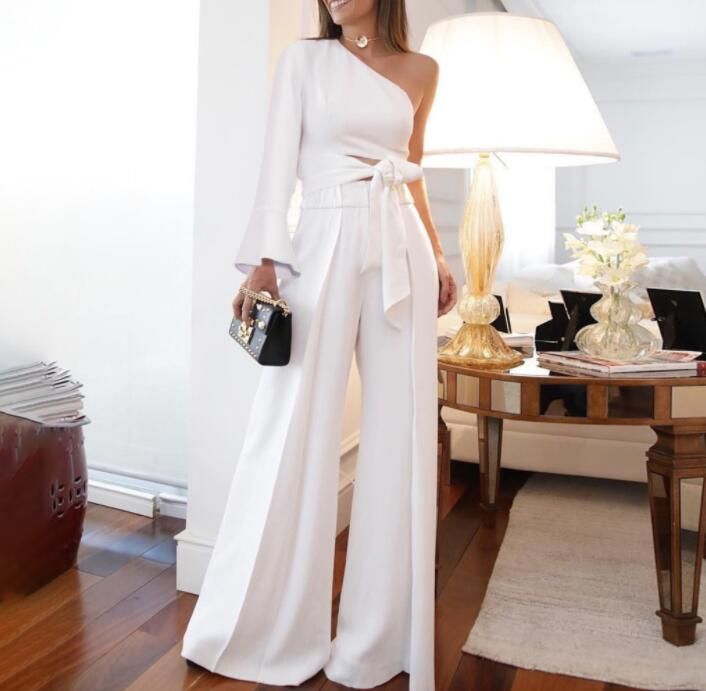 white jumpsuit two piece