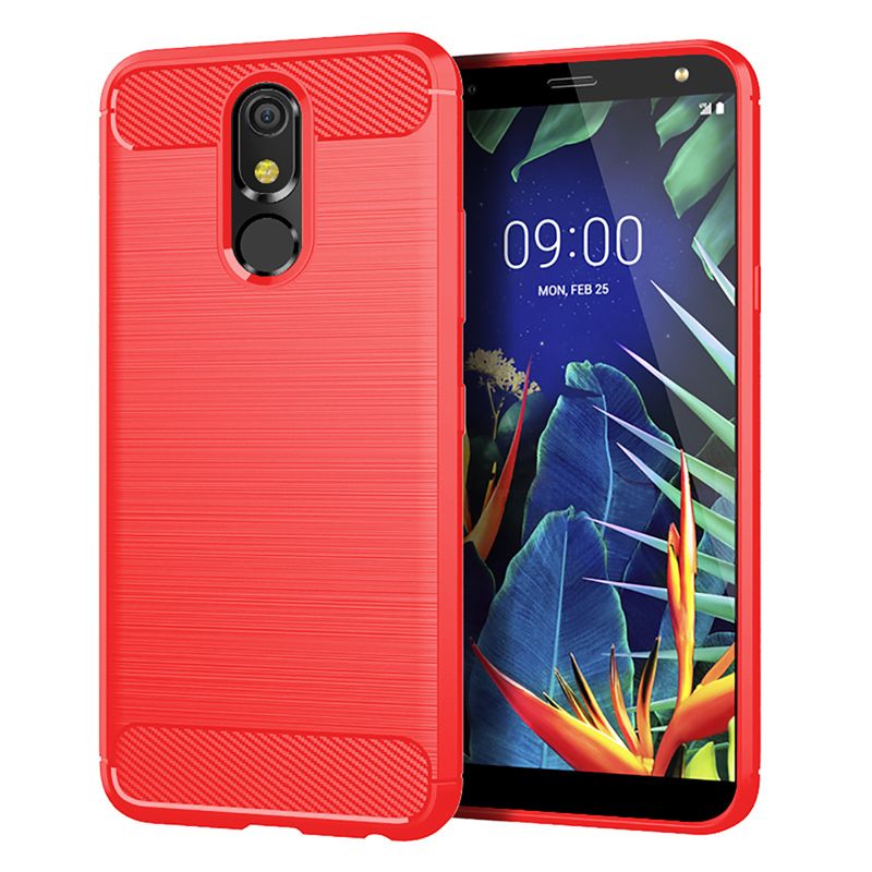 Melhor Qualidade De Venda Por Atacado BRAND Casos X2 Capa Para LG K40 K50  Silicone Macio TPU Antidetonante Covers Fibra De Carbono Para LG Stylo 4 5  X Potência Arena 2 Cover