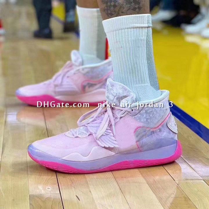 2020 Pink KD12 Aunt Pearl Mens Basketball Shoes Zoom Kevin Durant 12s EP  What The AP XII Trainers Athletic Sport Sneakers With Box From  Nike_air_jordan_3, $ 