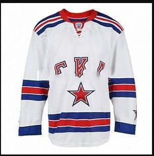 Russia SKA St. Petersburg KHL White Hockey Jersey 2 — BORIZ