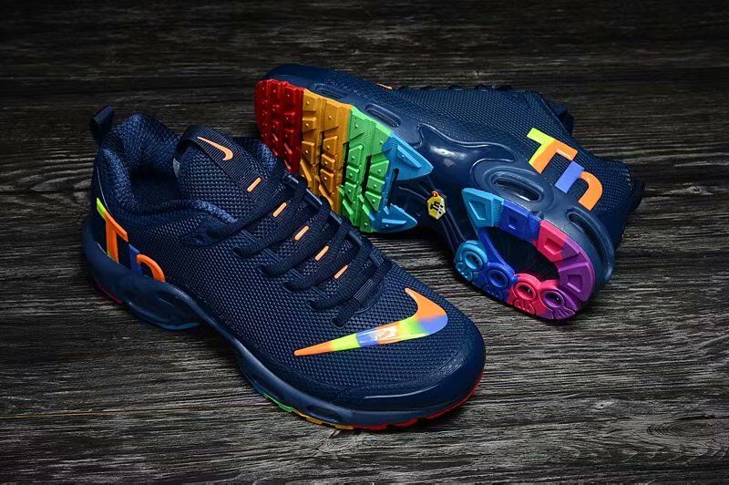 Compre NIKE AIR MAX PLUS TN Negro Azul Del Color Del Arco Iris Cómoda Suela  De Goma Zapatillas De Deporte Al Aire Libre De 2020 De Air Tuned TN Plus  KPU MERCURIAL