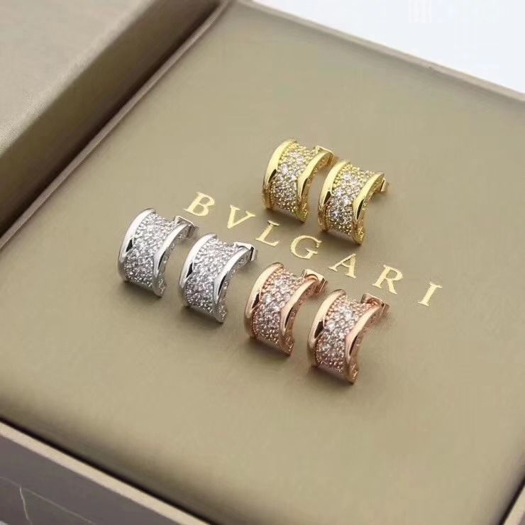 brincos bvlgari feminino