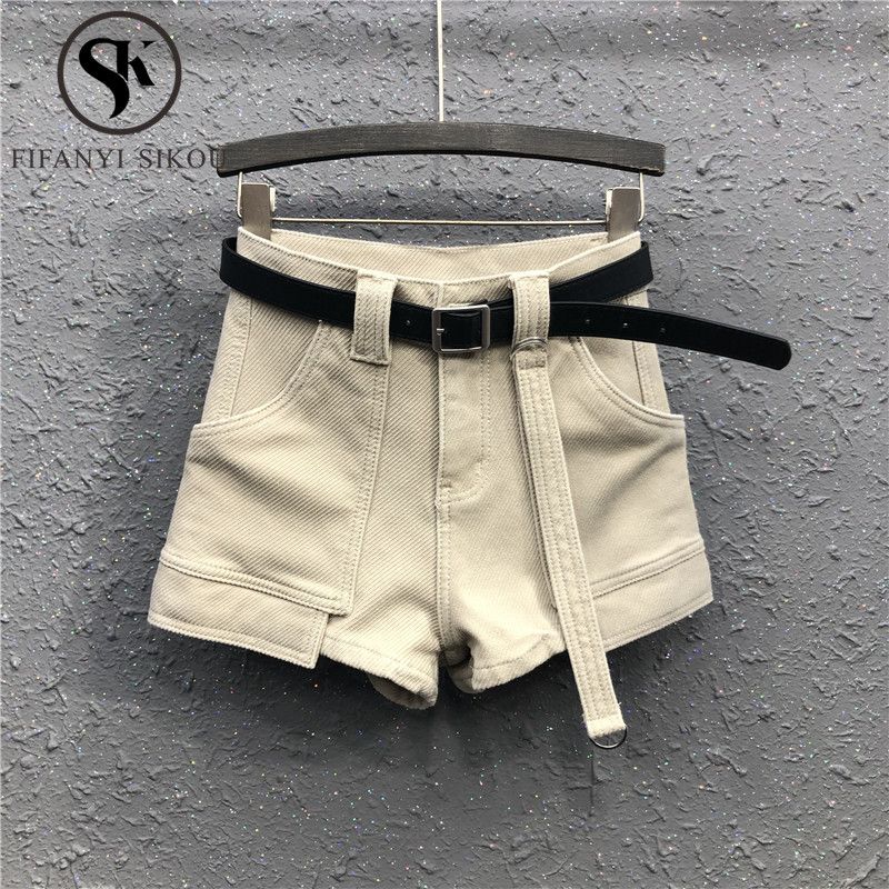 khaki denim shorts womens