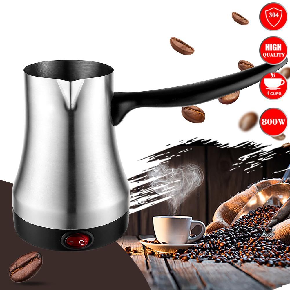satin al paslanmaz celik kahve makinesi turkiye kahve makinesi seyahat elektrik cezve hediye 220v sut cafe kettle haslanmis tl282 42 dhgate comda