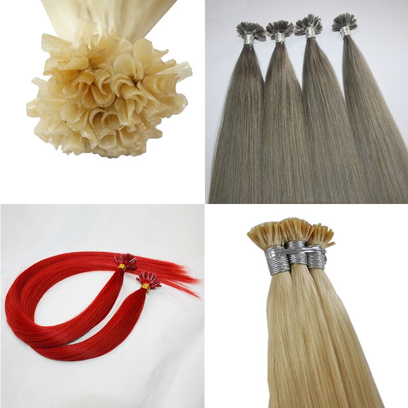 Top Quality 1g Strand 300gprebonded Italian Keratin Red Gray White