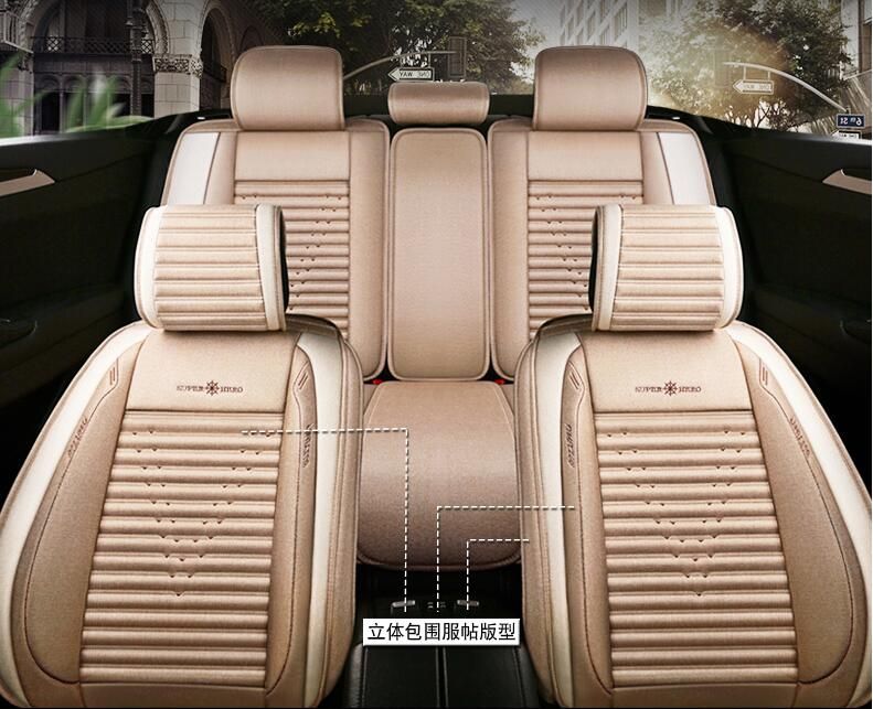 Black Rear Waterproof Car Seat Cover Protector For Ford Mondeo
