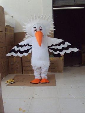 2018 de alta calidad personaje de dibujos animados caliente feliz familia águila mascota pájaro disfraz fiesta de disfraces de Halloween trajes de carnaval tamaño adulto
