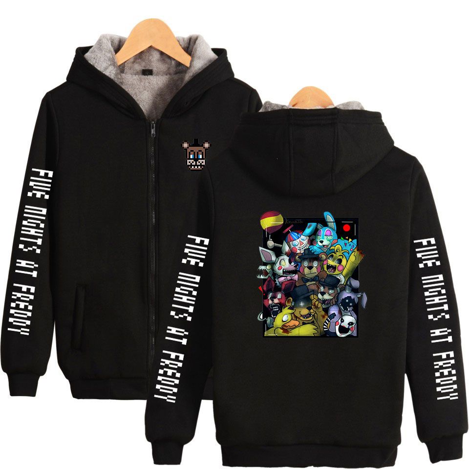 five nights at freddy's zip up hoodie