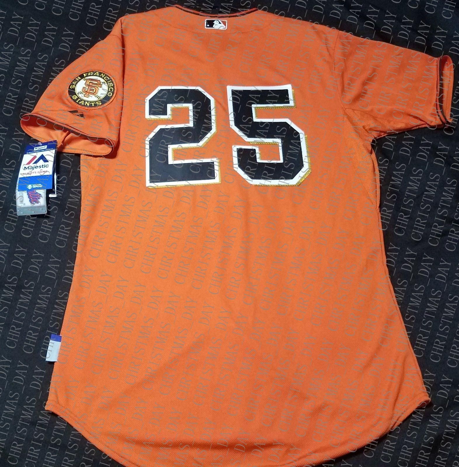 Embroidery BARRY BONDS JERSEY Stitched 